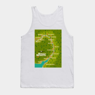 River Severn map Tank Top